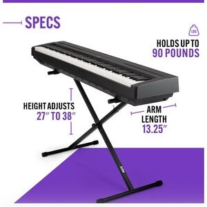 OnStage On-Stage KS7190 Classic Single-X Keyboard Stand